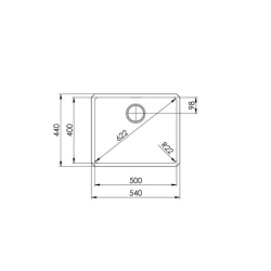 Suter Becken-Daneo DAN 50U Unterbau-Becken: Ventil - Tipo-Suter