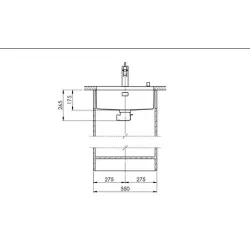 Suter Becken-Daneo DAN 50U Unterbau-Becken-Suter Ventil: eflow