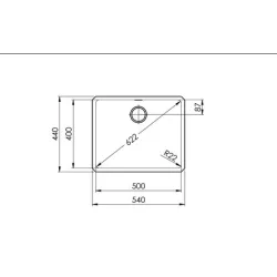 Suter Becken-Daneo DAN 50U Unterbau-Becken-Suter Ventil: eflow