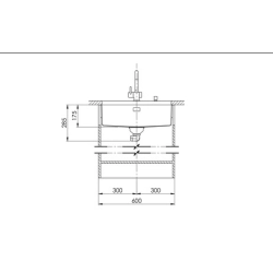 Suter Becken-Daneo DAN 55U Unterbau-Becken-Suter Ventil: