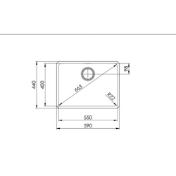 Suter Becken-Daneo DAN 55U Unterbau-Becken-Suter Ventil:
