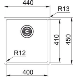 Franke Spülen und Becken-MMBXM 210/110-40 Anthracite-