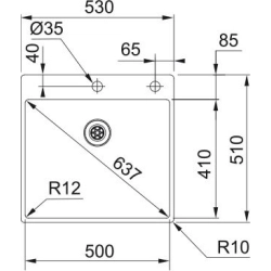 Franke Spülen und Becken-Boîte BXX 210-50-