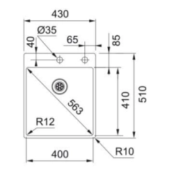 Franke Spülen und Becken -Box BXX 210-40-
