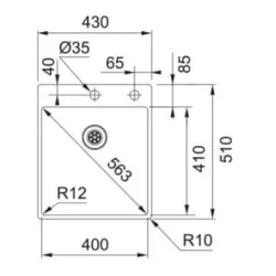 Franke Spülen und Becken -Box BXX 210-40-