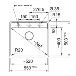 Franke Farbspülen und -becken -Maris MRG 210-52-