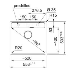 Franke Farbspülen und -becken-Maris MRG 210-52-