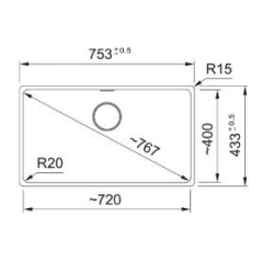 Franke Farbspülen und -becken -Maris MRG 110-72-