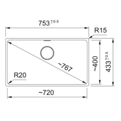 Franke Farbspülen und -becken-Maris MRG 110-72-