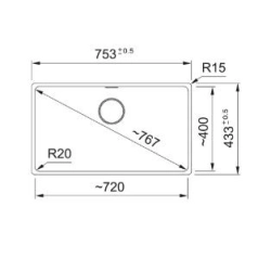 Franke Farbspülen und -becken -Maris MRG 110-72-