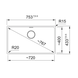 Franke Farbspülen und -becken-Maris MRG 110-72-