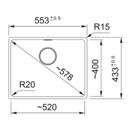 Franke Farbspülen und -becken -Maris MRG 110-52-
