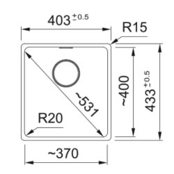 Franke Farbspülen und -becken-Maris MRG 110-37-