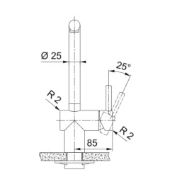 Franke Armaturen und Seifenspender -Atlas Neo Zugauslauf-