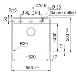 Franke Farbspülen und -becken -Franke Maris MRG 210-52-