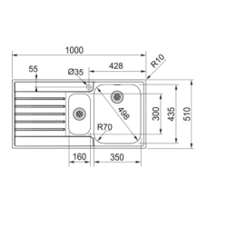 Franke Spülen und Becken -Franke Argos AGX 651-100-