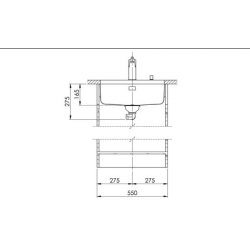 Suter Becken-Silver Star SIL 50U Unterbau-Becken 55 cm-Suter