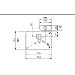 Suter Becken-Silver Star SIL 50U + SIL 9U Unterbau-Becken 55