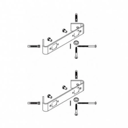 Hansgrohe-Raindance Duschpaneel Lift Eckmontageset-
