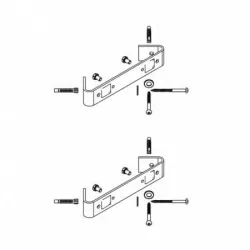 Hansgrohe-Raindance Duschpaneel Lift Eckmontageset-