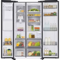 Samsung-RS6GA854CB1/EG Side-by-Side C 635 l Premium Black Steel-