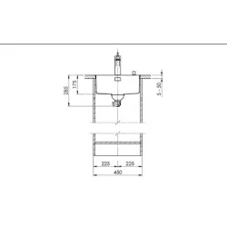 Suter Becken-Suter Daneo DAN 40IF/12 Flächenbündige-Spüle /