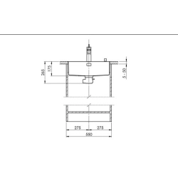 Suter Becken-Suter Daneo DAN 50F/7 Flächenbündige-Spüle-Suter