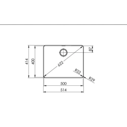 Suter Becken-Suter Daneo DAN 50F/7 Flächenbündige-Spüle-Suter