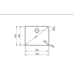 Suter Becken-Suter Daneo DAN 50IF/12 Flächenbündige-Spüle /