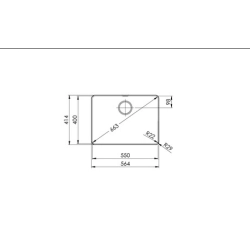 Suter Becken-Suter Daneo DAN 55F/7 Flächenbündige-Spüle-Suter