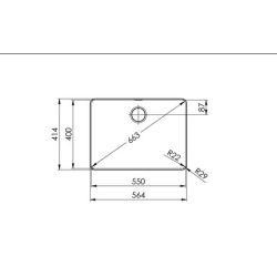 Suter Becken-Suter DAN 55F/7 Flächenbündige-Spüle-Suter
