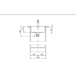 Suter Becken-Suter Daneo DAN 40IF/A Flächenbündige-Spüle /