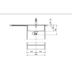 Suter Becken-Suter Daneo DAN 100-50IF/A EL Flächenbündige-Spüle