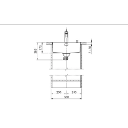 Suter Becken-Suter Vantis V 45IF/12 Flächenbündige-Spüle /
