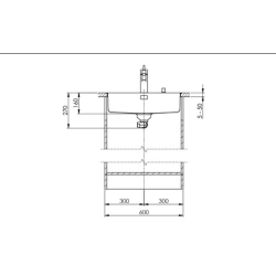 Suter Becken-Suter Vantis VX 55IF/15 Varix Flächenbündige-Spüle
