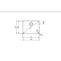 Suter Becken-Suter Vantis VX 55IF/15 Varix Flächenbündige-Spüle