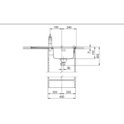 Suter Becken -Suter Zaros ZOS 75 Einlege-Spülen-Suter Material: