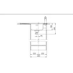 Suter Becken -Suter Comfort COM 75 Einlege-Spülen-Suter