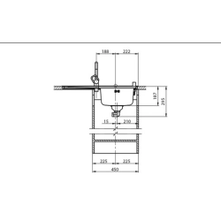 Suter Becken -Suter Comfort C 75 Einlege-Spülen-Suter Material: