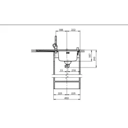Suter Becken -Suter Comfort C 75 Einlege-Spülen-Suter Material: