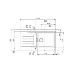 Suter Becken-Suter Primus PRI D 100L Einlege-Spülen-