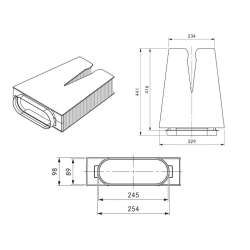 Bora Zubehör-Luftreinigungsbox flexibel ULBF (Nachfolger ULB1)-