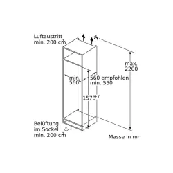 Siemens -KI72LADE0H iQ500 Einbau-Kühlschrank mit