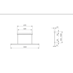 Bora-Horizon Pendelleuchte fix - schwarz-
