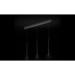 Bora-Stars Pendelleuchte 3-fach linear - schwarz-