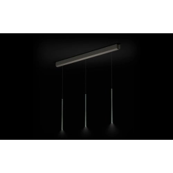 Bora-Stars Pendelleuchte 3-fach linear - moosgrün-