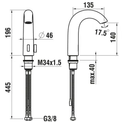 Laufen -Curvetronic HF707153426000-