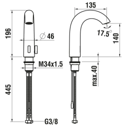 Laufen-Curvetronic HF707153426000-