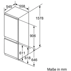 Siemens-KI77SADD0 iQ500 Einbau-Kühl-Gefrier-Kombination mit