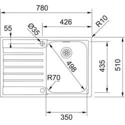 Franke Spülen und Becken -Franke Argos AGX 611-78-